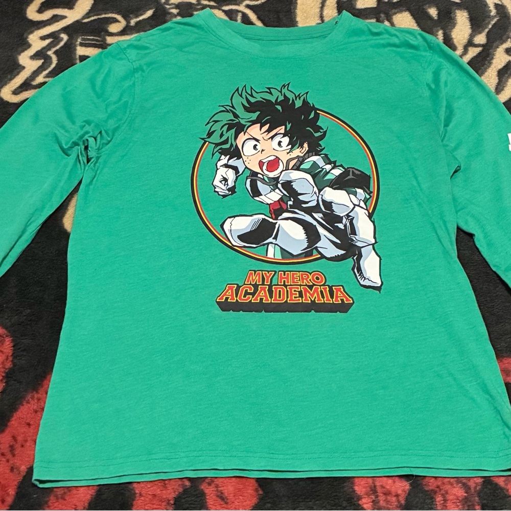 My Hero Academia Green Long Sleeve Shirt
